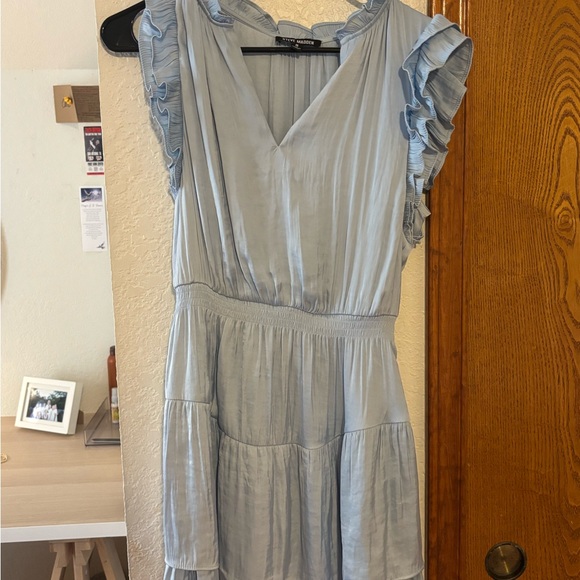 Steve Madden Dresses & Skirts - Steve Madden Sky Blue Ruffled Mini Dress
